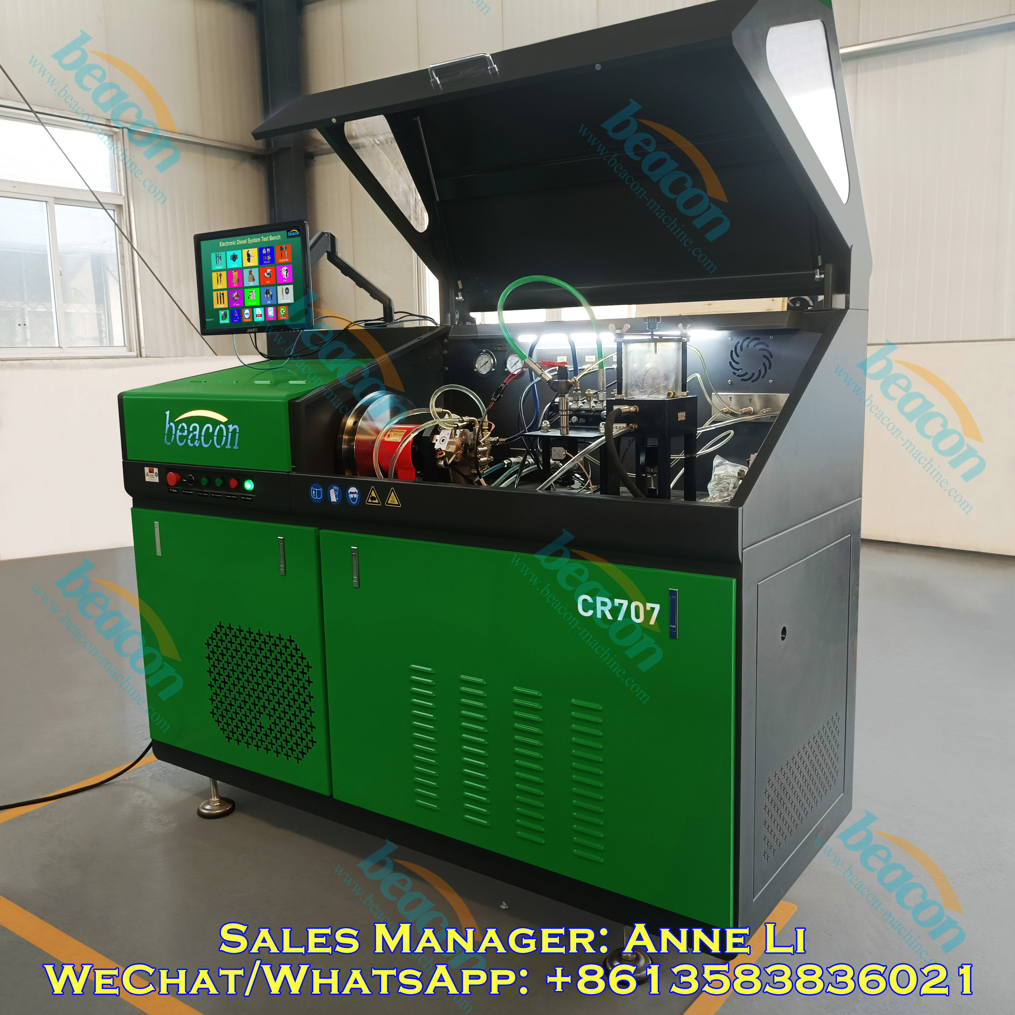 Beacon Machine CR707 Стенд для испытания дизельных насосов Тестер форсунок Common Rail EUI EUP HEUI Машина для испытания под давлением CR708