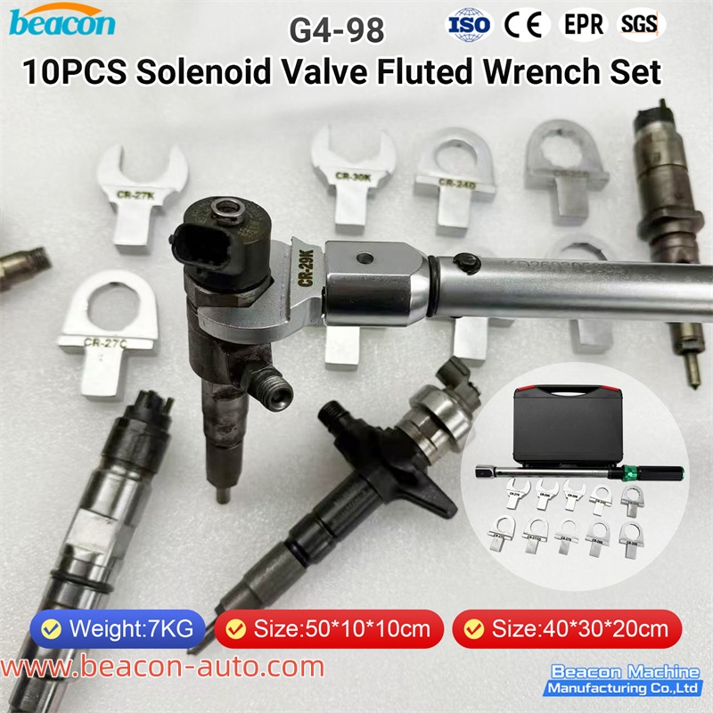 Набор из 10 рифленых ключей для электромагнитных клапанов G4-98