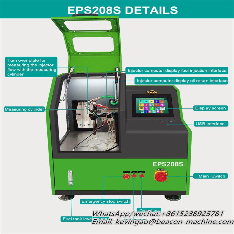 Common rail diesel injector nozzle testing machine eps208s injector test bench common rail