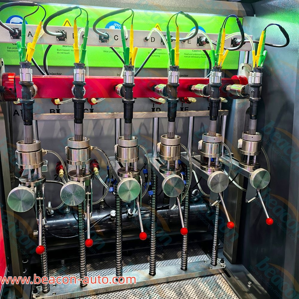 Испытательный стенд CR718D для дизельных форсунок Common Rail позволяет одновременно тестировать 6 форсунок. Испытательный стенд CR718D для дизельных форсунок Common Rail позволяет одновременно тестировать 6 форсунок.